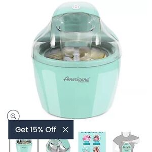 Mint Green Ice Cream Maker New in Box never used from QVC